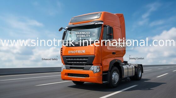 Zuverlässiger Howo-Traktor-LKW-orange Farbtraktor und LKW-niedriger Kraftstoffverbrauch