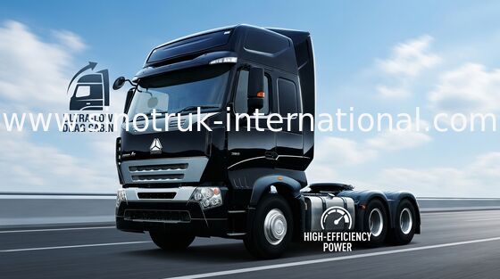 Euro 2 des Traktor-A7 des LKW-LHD 6X4 371 HP mit Energie unterstützte hydraulische Steuerung