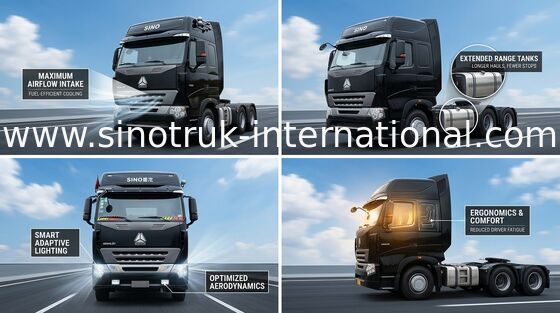 Internationaler LKW-Traktor RHD, Haupt-LKW-Anhänger SINOTRUK HOWO A7