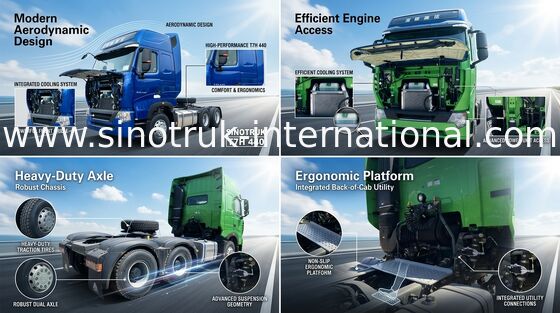 Internationaler LKW-Traktor T7H MANN Maschine 440 Euro 4 HP-Primärantrieb-LHD 6X4