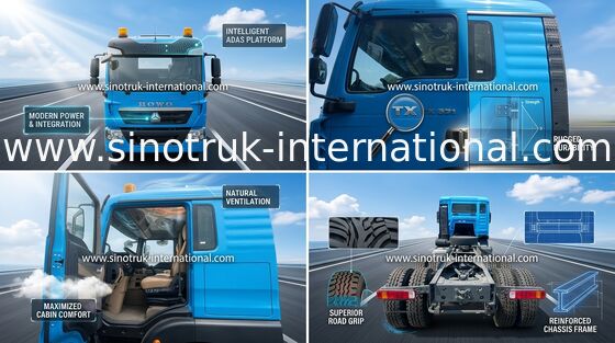 371HP SINOTRUK HOWO 6x4 Art des Traktor-LKW-LHD