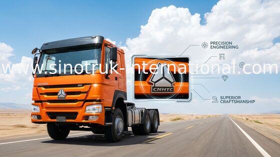 Orange Schleppseil-Traktor-LKW RHD 10 SINOTRUK HOWO dreht 371 HP ZZ4257S3241W