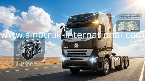 Traktor-Kipplaster LHD ZZ4257N3247N1B 6X4 Euro2 380HP SINOTRUK HOWO A7