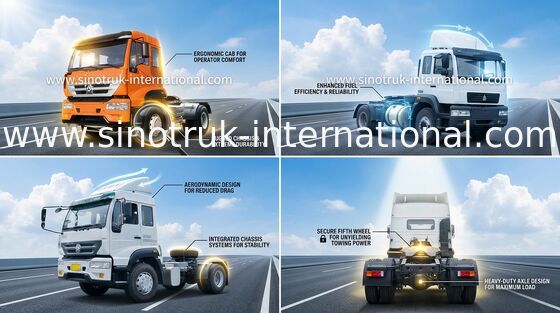 SINOTRUK goldener Prinz Tractor Truck 4X2 Euro2 290HP 18Tons ZZ4181M3611W