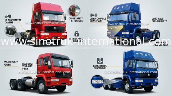 Goldener Prinz LHD 6X4 Euro2 290HP ZZ4251M3241W des Traktor-LKW-SINOTRUK