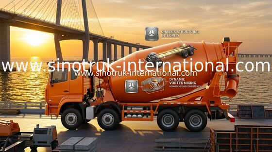 Sinotruk Howo N7 Betonmischfahrzeug 6 X 4 Euro 2 380 PS für den Bau