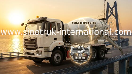 Neuer Howo Betonmischwagen 16CBM 8 X 4 Euro 2 400 PS Bau