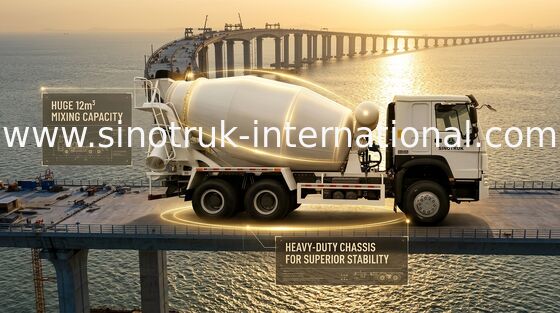 10-20CBM SINOTRUK HOWO Mischer-LKW 6 x 4 Bau 340Hp des Euro-2