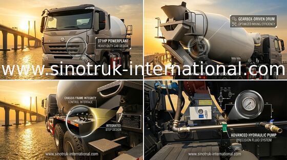 Zement-LKW-Mischer-Mischer-Ausrüstung SINOTRUK HOWO A7