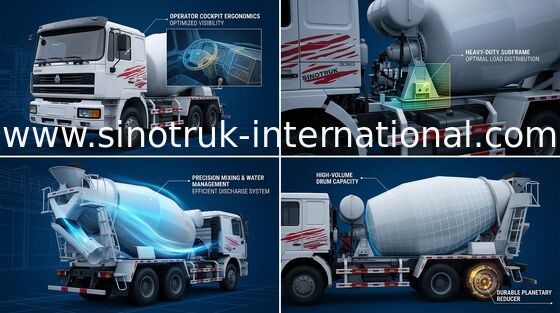 Mischer-LKW Euro2 290HP 6X4 ZZ5255GJBM3846B1 SINOTRUK HOKA
