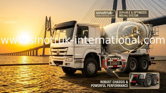SINOTRUK HOWO ZZ5257GJBM3841W mobile Maschine des Mischer-Zement-LKW-LHD 10CBM 290HP