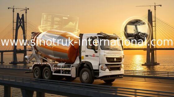 ISO-Mischer-LKW mit Pumpe, mobile industrielle konkrete mischende Ausrüstung