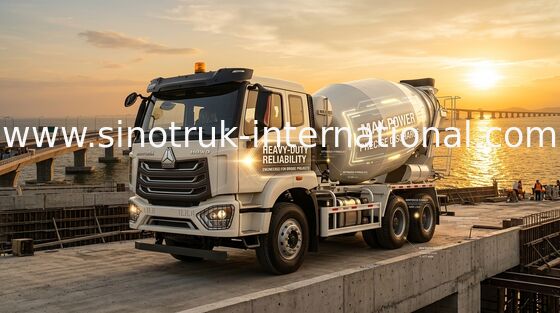 Mischer-LKW-Euro 2 RHD 6×4 10wheels weißer