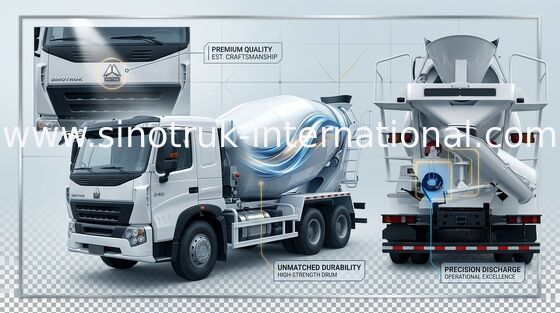 LKW des Mischer-10CBM für Baustelle/Mischtrommel-Anhänger