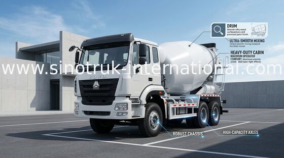 Industrieller Mischer-LKW, Fertigbeton-Anhänger RHD 6X4