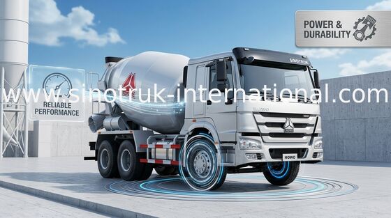 Großer Mischer-LKW mit hochfestem haltbarem Stahlplatten-Behälter