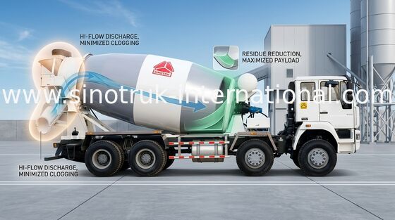 Anhänger-Betonmischer des Mischer-14CBM des LKW-336HP 8X4 LHD ZZ5311GJBN3261W