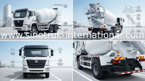 mobiler Mischer-LKW mit Pumpe, 10 CBM Anhänger-Mischer