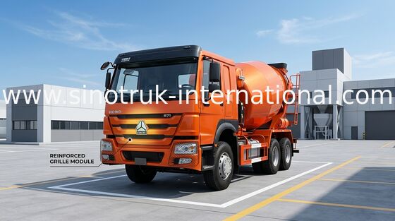 Mischer-LKW 371HP 10CBM LHD 6x4 102km/H SINOTRUK HOWO