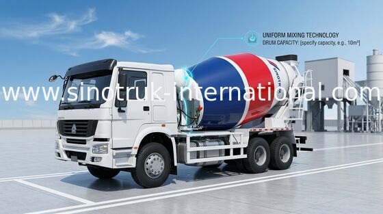 Mischer-LKW 10CBM 290HP 6X4 LHD ZZ5257GJBM3841W SINOTRUK HOWO