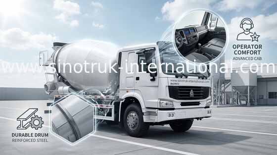 Mischer-LKW SINOTRUK HOWO 12CBM Euro2 336HP 6X4 LHD ZZ1257N4048W