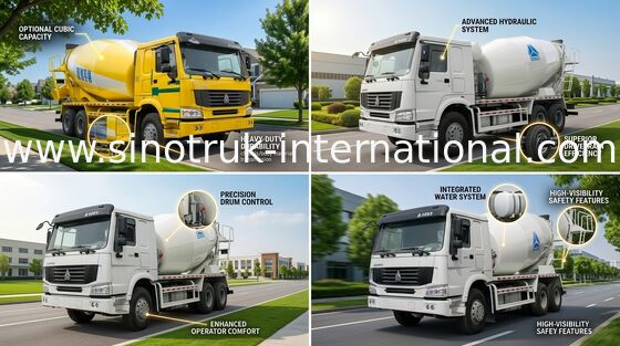 Mischer-LKW SINOTRUK HOWO 12CBM 336HP 6X4 LHD ZZ5257GJBN4048W