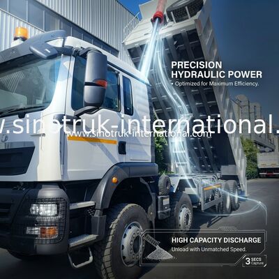 26.91CBM leistungsfähiger HOWO TX 8x4 Tipper Dump Truck mit 12.00R20 Rad