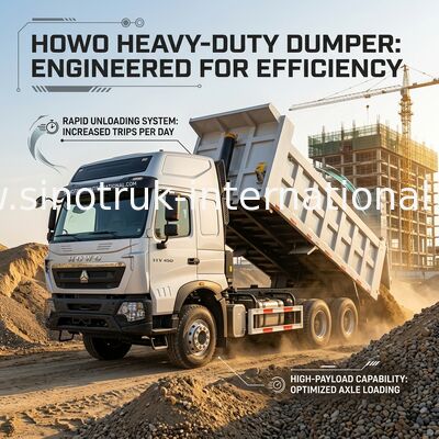 Inotruk Neuer Howo Tipper Dump Truck Fahrgestell Weichai Motor 8 × 4 LHD 430 PS