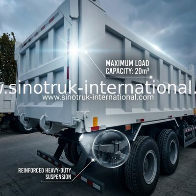 SINOTRUK HOWO 400 PS Kipper Dump Truck für den Bau A7 Militärische Stoßstange Warnleuchte