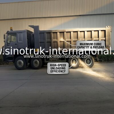 Triebwagen Sinotruk Hohan 400 PS 10 Räder Lhd 40 Tonnen 20-30cbm ZZ3317N356JB1 Grau