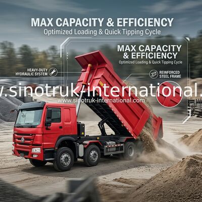 Ein Schleudertankwagen SINOTRUK HOWO A7 8X4 für den Bau ZZ3317V3567B1