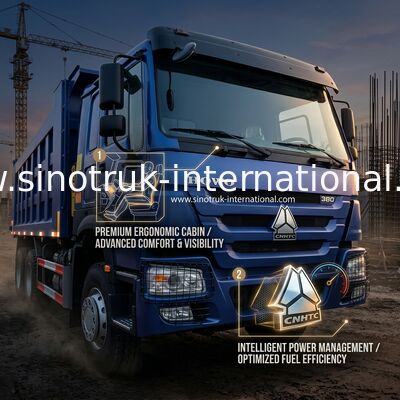 8X4 Blue Tipper Dump Truck 380 PS 12 Räder Weiß H77L ZZ3317V3567B1 U-Typ