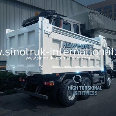 Sinotruk-Tipper-Dump Truck brandneu 6 × 4 Nx 20CBM Weiß mit automatischer Plane