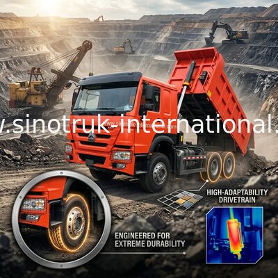 Sinotruk Howo Tipper Dump Truck Weichai 380 PS 10 Räder 6 × 4 Lhd 20CBM