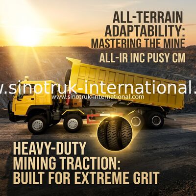 Sinotruk Howo Tipper Dump Truck 400 PS 8 × 4 50-60 Tonnen Lhd 12 Räder Großschachtel