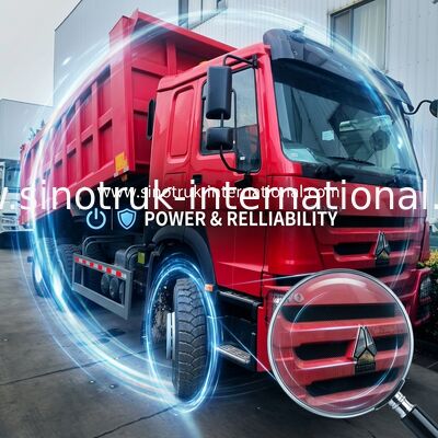 Sinotruk Howo Tipper Dump Truck 380 PS 6 × 4 mit Hyva Hydraulikzylinder für den Bergbau