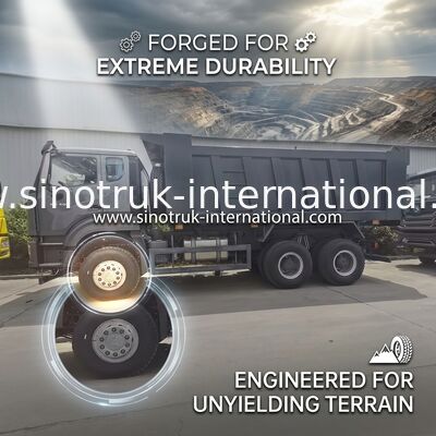 Schwarzes neues Howo E7 Fahrerhaus SINOTRUK HOWO Tipper Dump Truck LHD 6X4 371HP