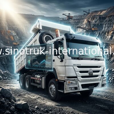 Sinotruk Howo Tipper Dump Truck 380 PS 6 × 4 20CBM Weiß mit automatischer Plane