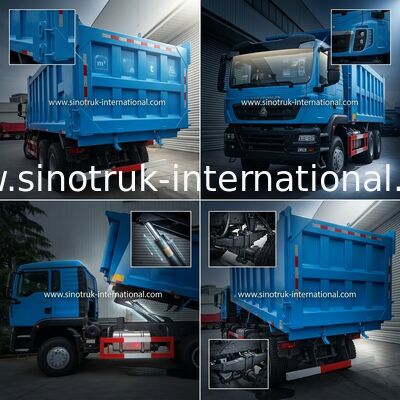 Blaue Räder HOWO Tipper Dump Truck High Horsepower 371HP LHD 6×4 10