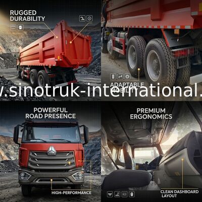 Kipplaster HOHAN LHD 12wheels 8X4 430HP für Bergbau