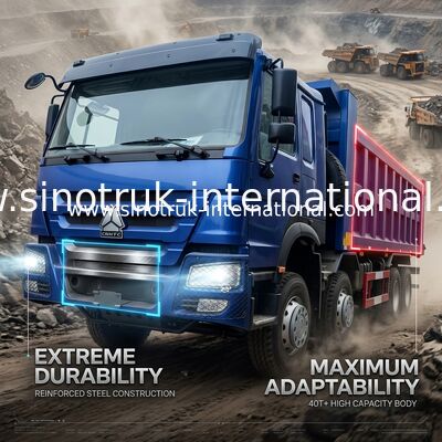 BLAUER HOWO 400HP 8×4 KIPPER-KIPPLASTER LHD SINOTRUK