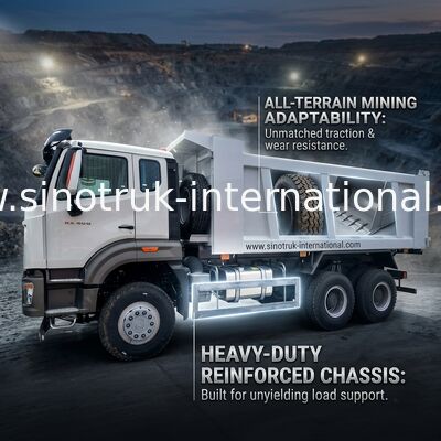 × 4 Sinotruk Howo Tipper Dump Truck New NX 10Wheels 400Hp 6 Bergbau