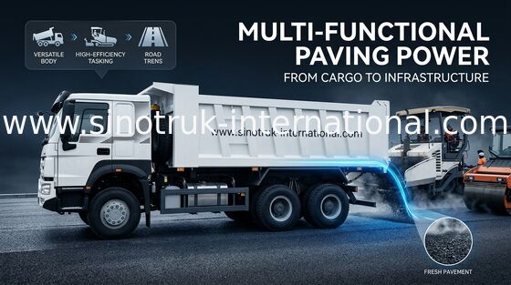 SINOTRUK Howo Tipper Dump Truck LHD 6X4 371HP in der weißen Farbe
