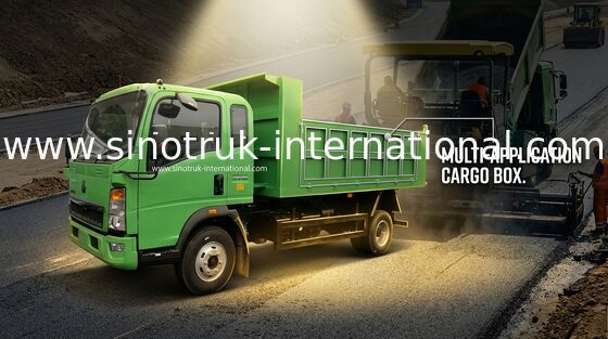 Grüner hochfester Stahl Tipper Dump Truck Howos 116hp