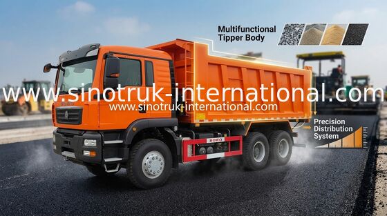 Große Kapazität Tipper Dump Truck For Construction HOWO RHD 30 - 40 Tonnen