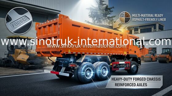Sonnenuntergang orange ZZ3257N384GB1 HOWO-Kipplaster Sinotruk 371HP TXcab