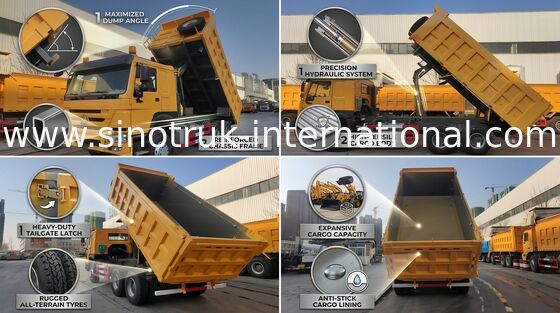 10 Tonnen des Rad-Kipplaster-HOWO ZZ3257N3847A 30 16 - 20 CBM