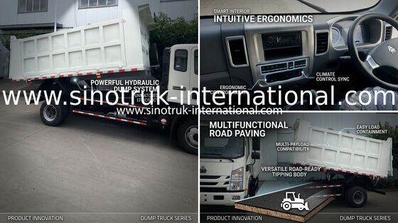 Mittlere anhebende Tipper Dump Truck, Kipper SINOTRUK 4x2 Howo