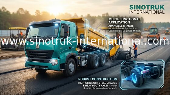 Flache Kipper-Kipplaster-harte Beanspruchung 6x4 Sinotruk Howo 290HP verwenden allgemein