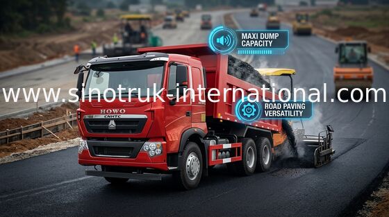 360HP LHD 30 - 40 Tonnen Kipplaster Sinotruk Howo 6x4 Howo-Kippwagen International-